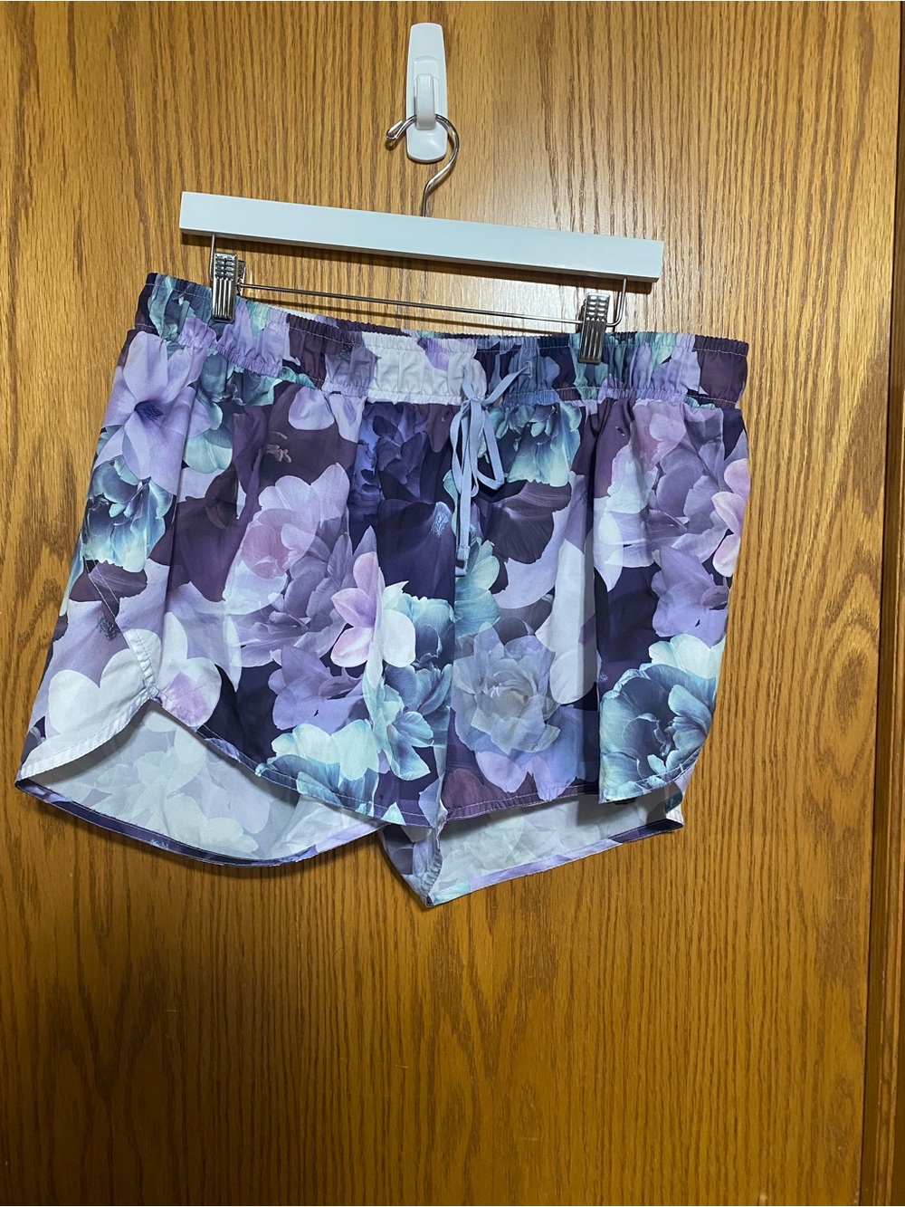 Women’s Floral Purple Running Shorts
